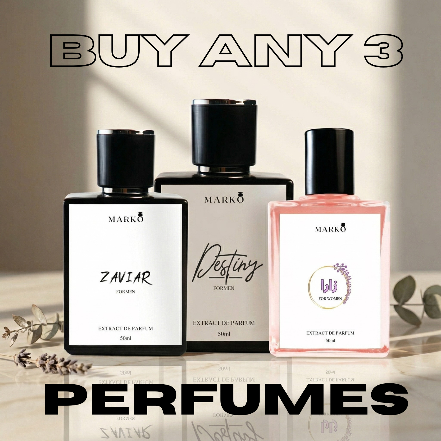 Buy Any 3 Perfumes | Crazy Deals